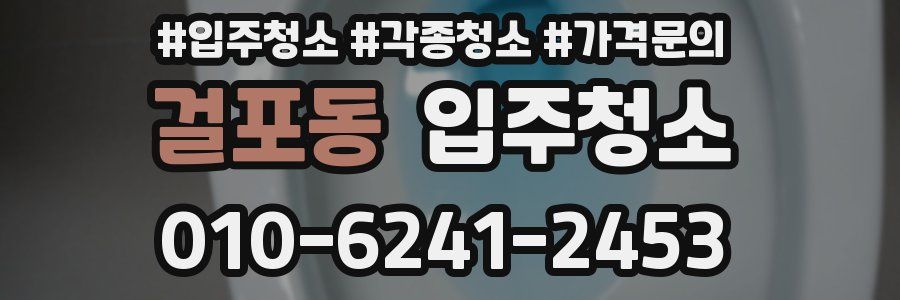 걸포동 이사청소