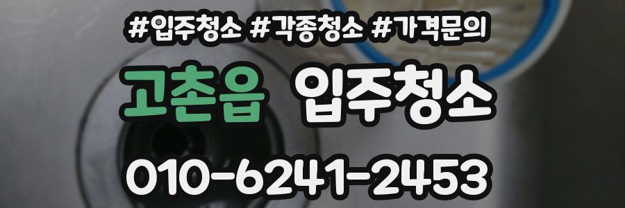 고촌읍 이사청소