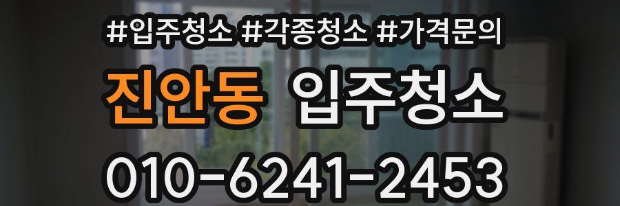 진안동 이사청소