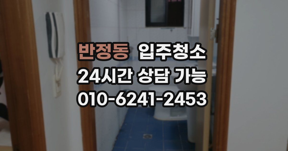 반정동 입주청소