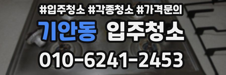 기안동 이사청소