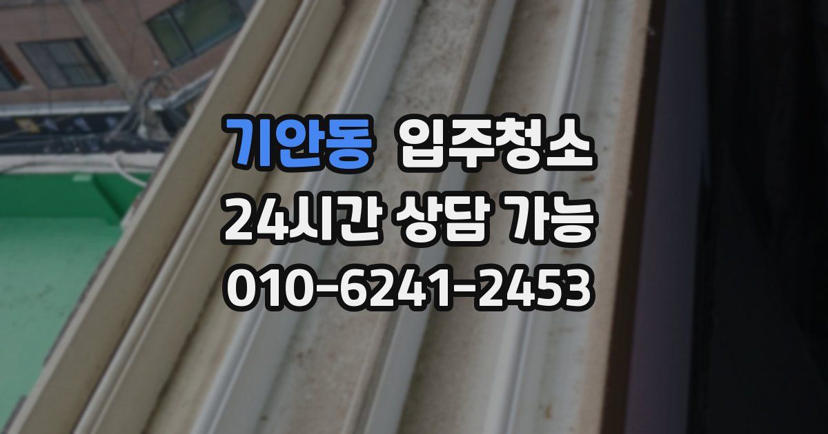 기안동 입주청소