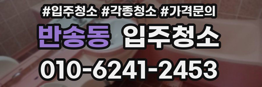 반송동 이사청소