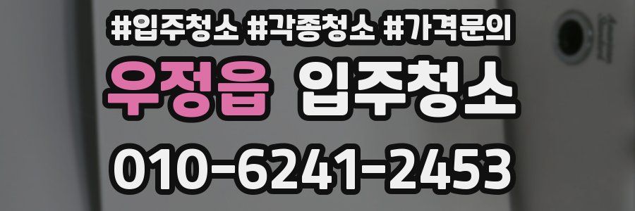 우정읍 이사청소