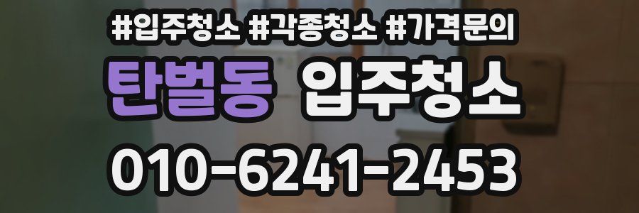 탄벌동 이사청소