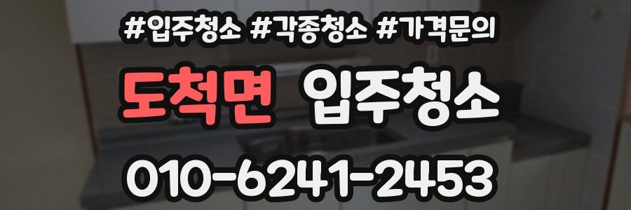 도척면 이사청소