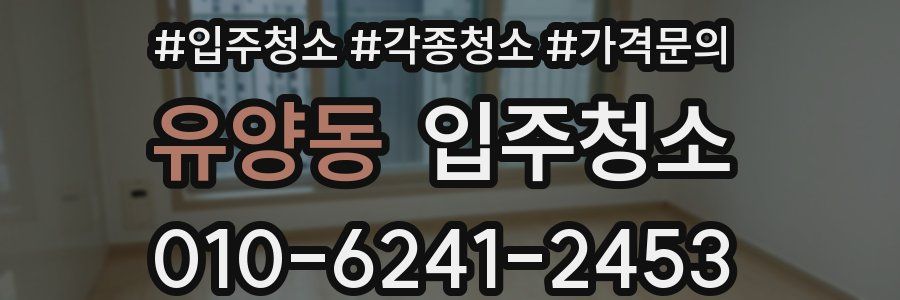 유양동 이사청소