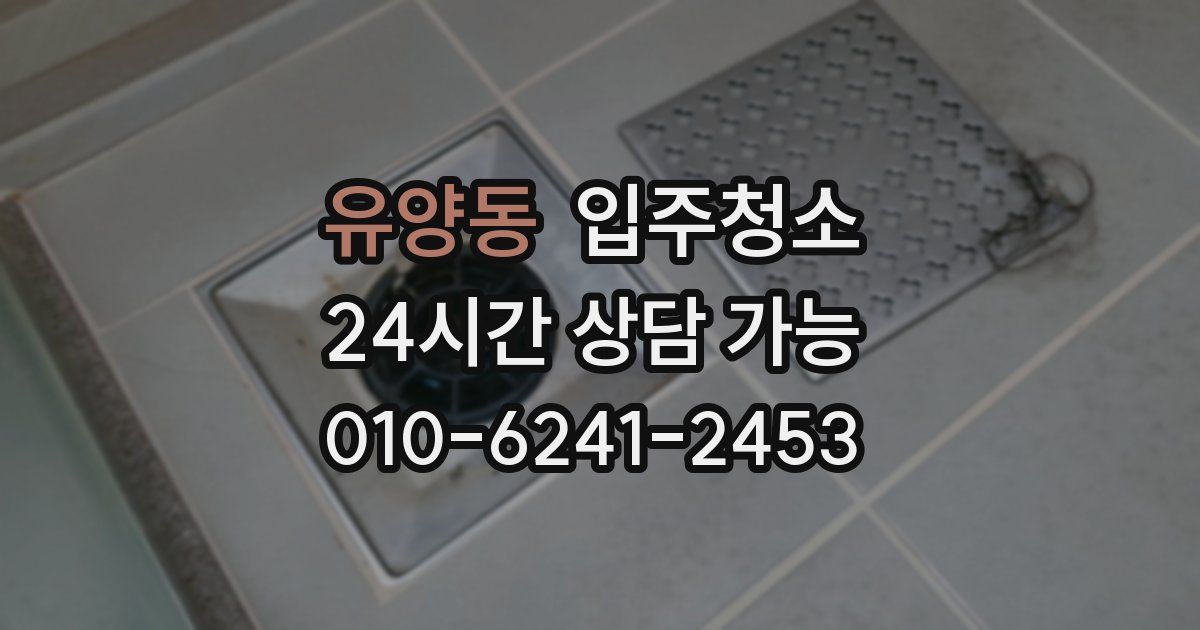 유양동 입주청소