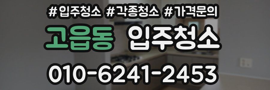 고읍동 이사청소