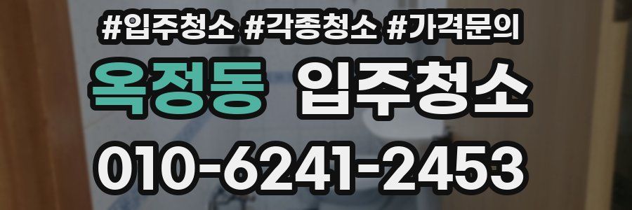 옥정동 이사청소