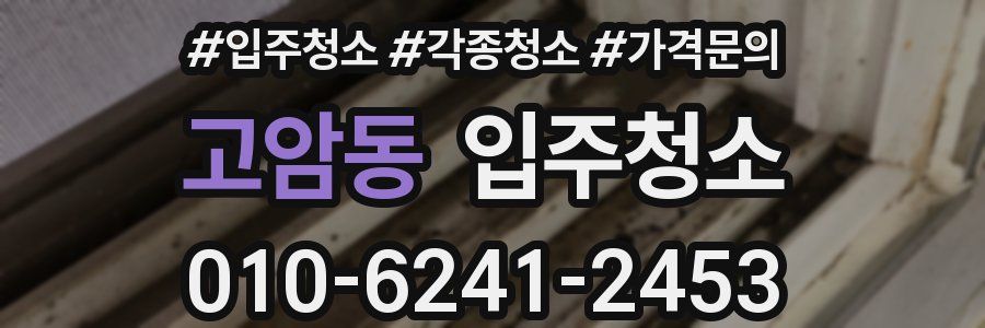 고암동 이사청소