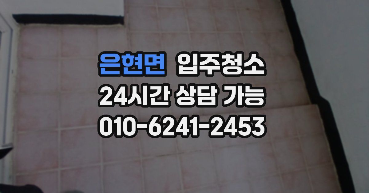 은현면 입주청소