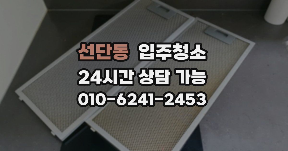 선단동 입주청소