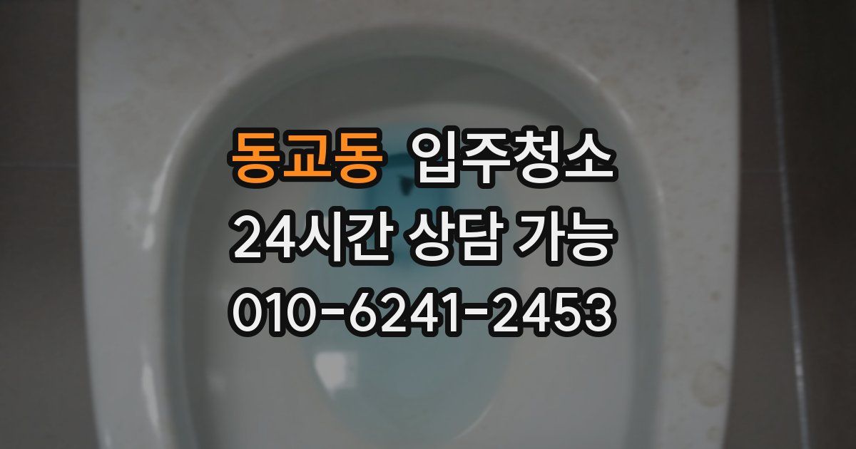 동교동 입주청소