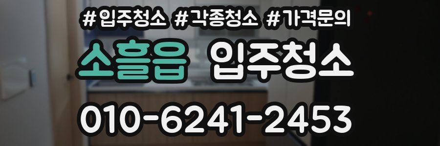 소흘읍 이사청소