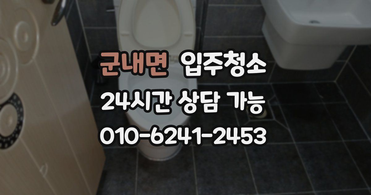 군내면 입주청소