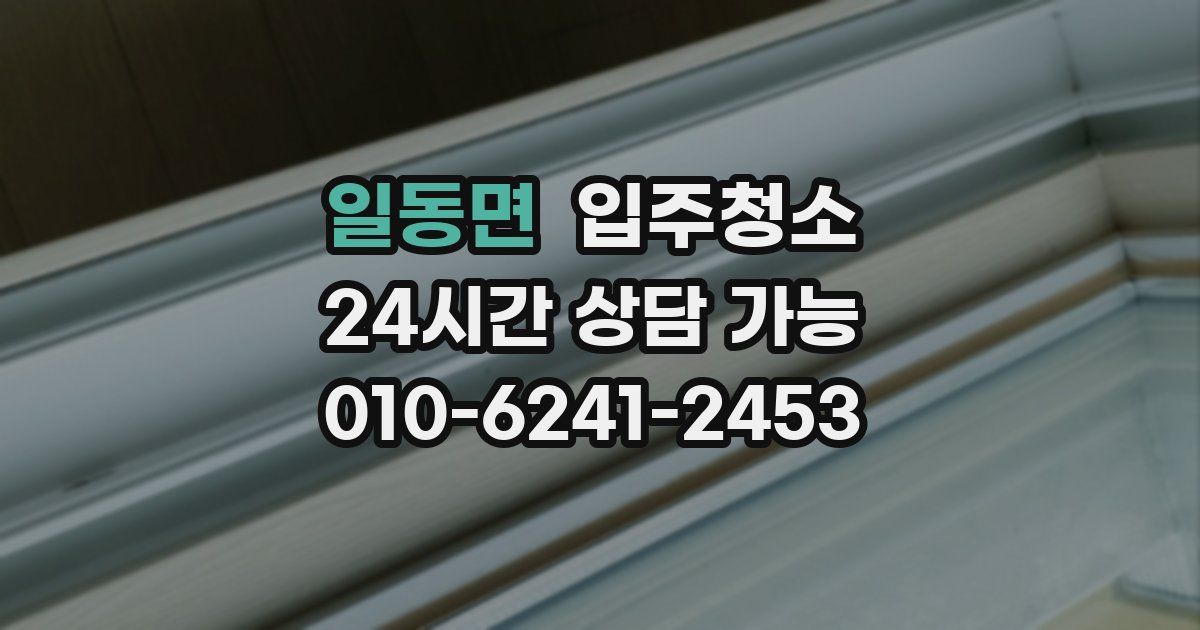 일동면 입주청소