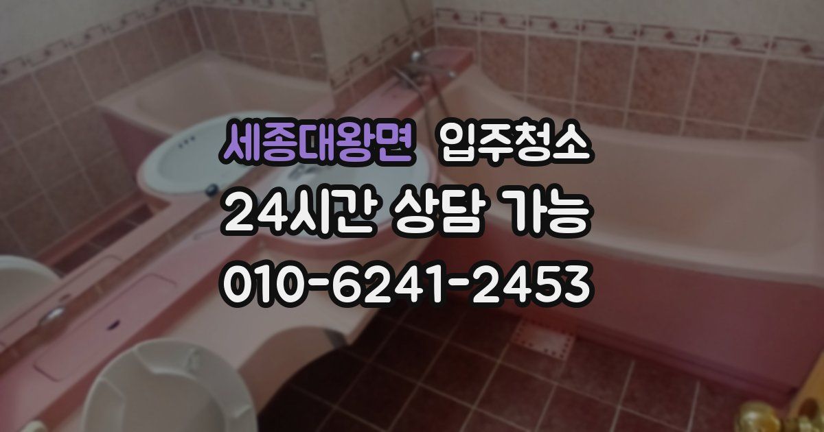 세종대왕면 입주청소