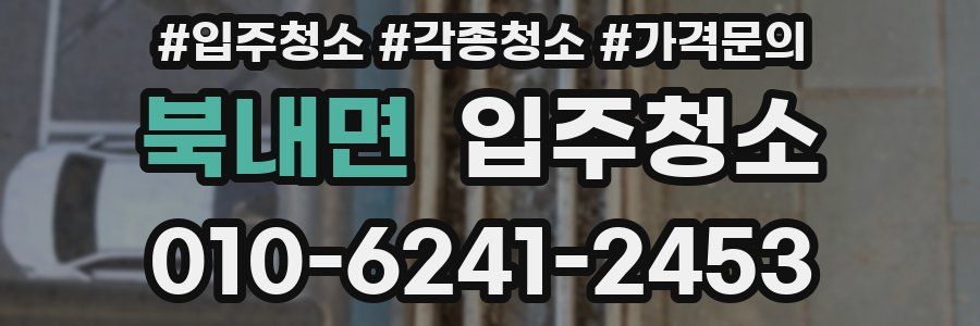 북내면 이사청소