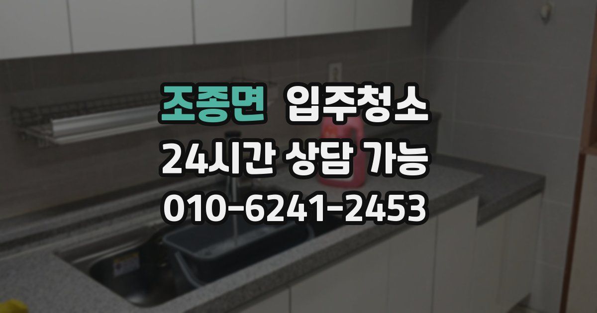 조종면 입주청소