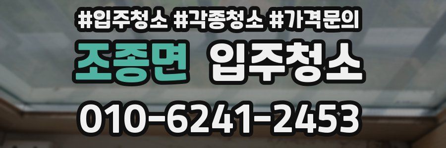 조종면 이사청소