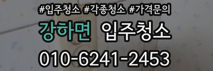 강하면 이사청소