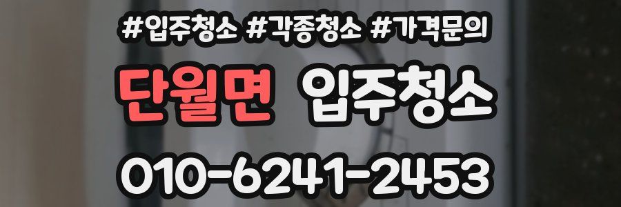 단월면 이사청소