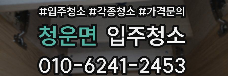 청운면 이사청소