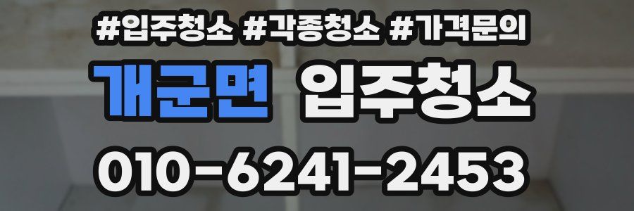 개군면 이사청소