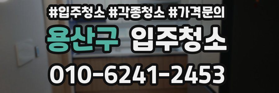 용산구 이사청소