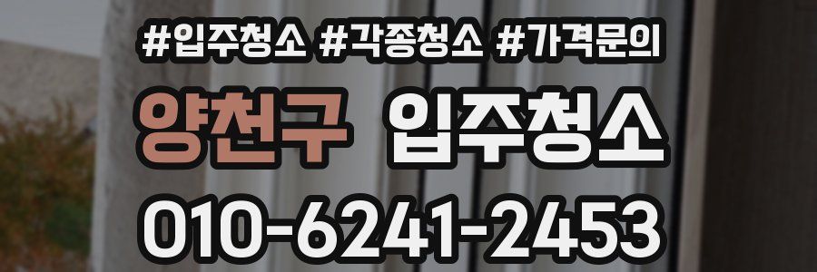 양천구 이사청소