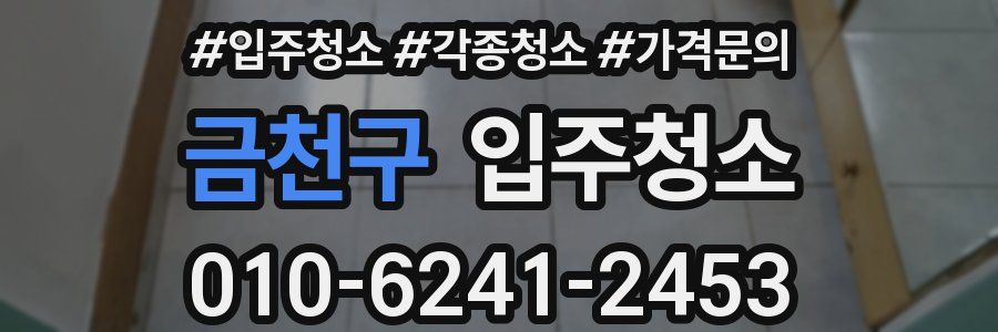 금천구 이사청소
