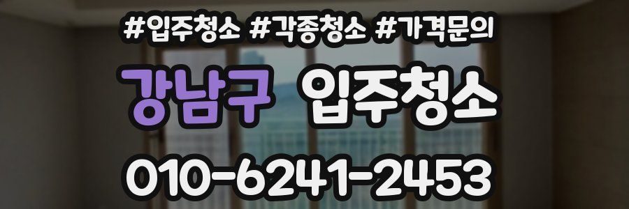 강남구 이사청소