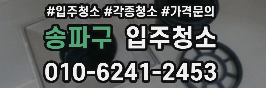 송파구 이사청소