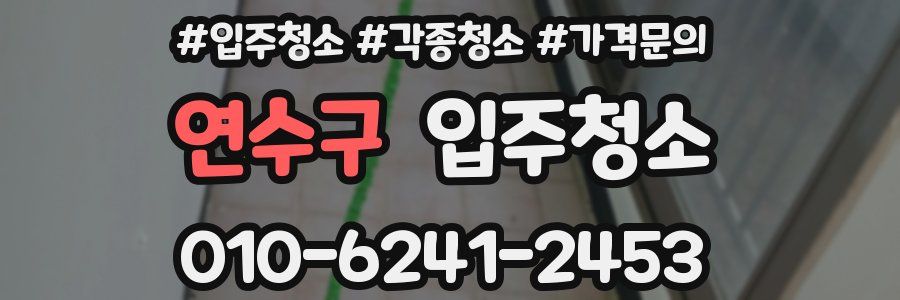 연수구 이사청소