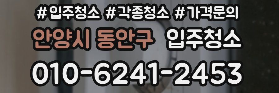 안양시 동안구 이사청소