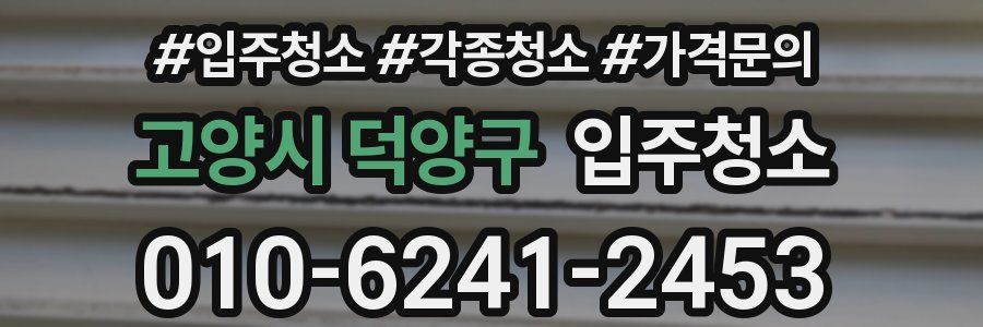 고양시 덕양구 이사청소