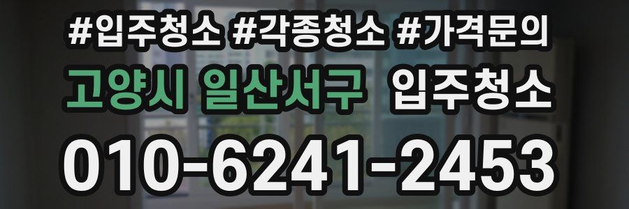 고양시 일산서구 이사청소