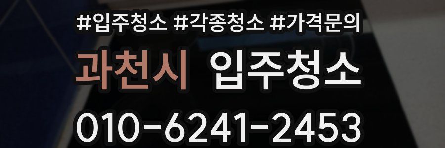 과천시 이사청소