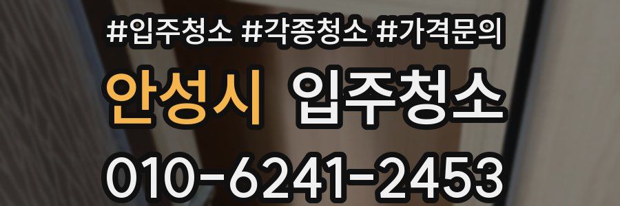 안성시 이사청소