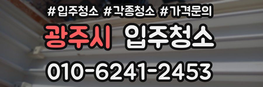 광주시 이사청소