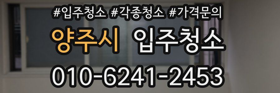 양주시 이사청소