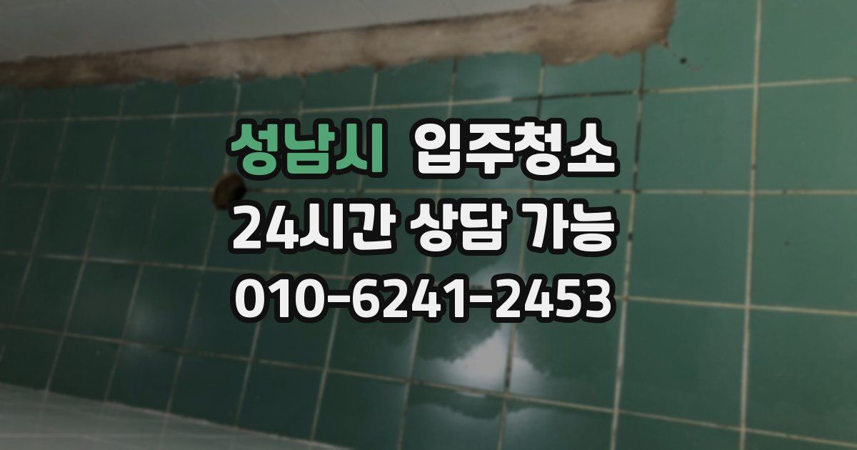 성남시 입주청소