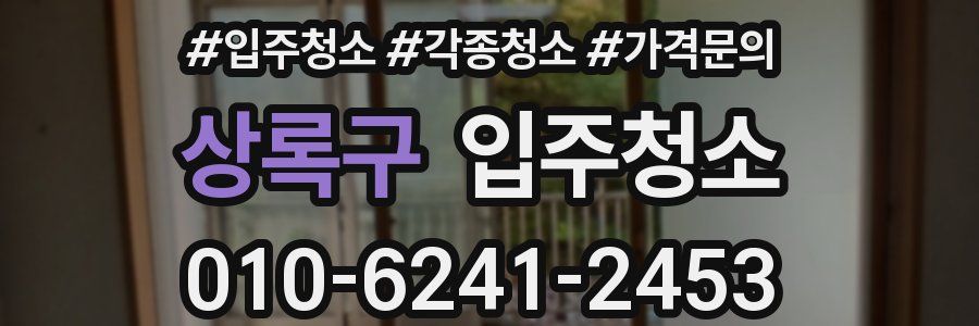 상록구 이사청소