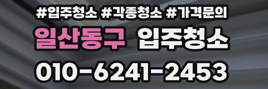 일산동구 이사청소