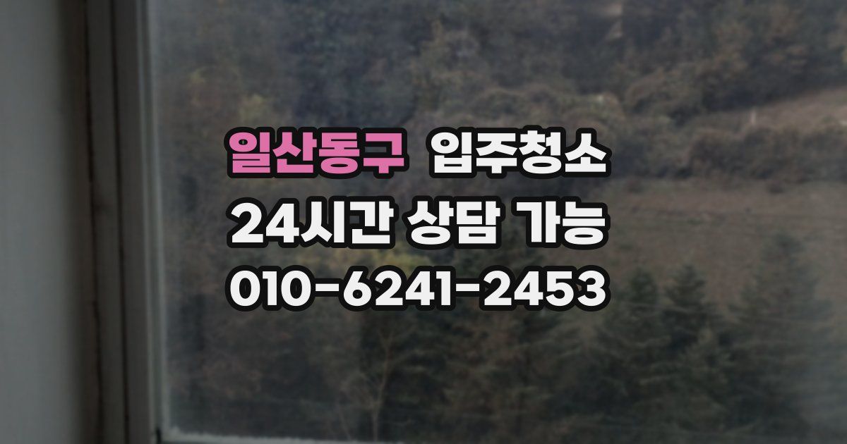 일산동구 입주청소