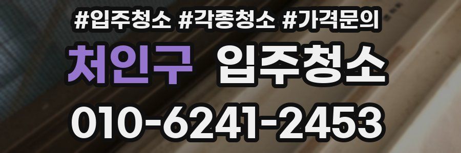 처인구 이사청소