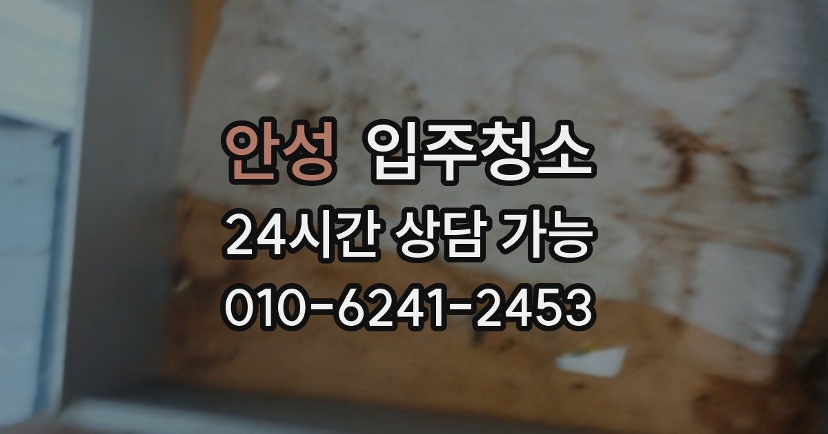 안성 입주청소