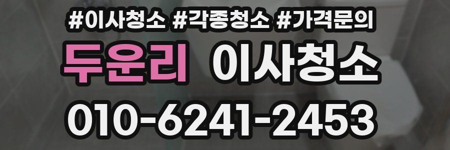 두운리 이사청소