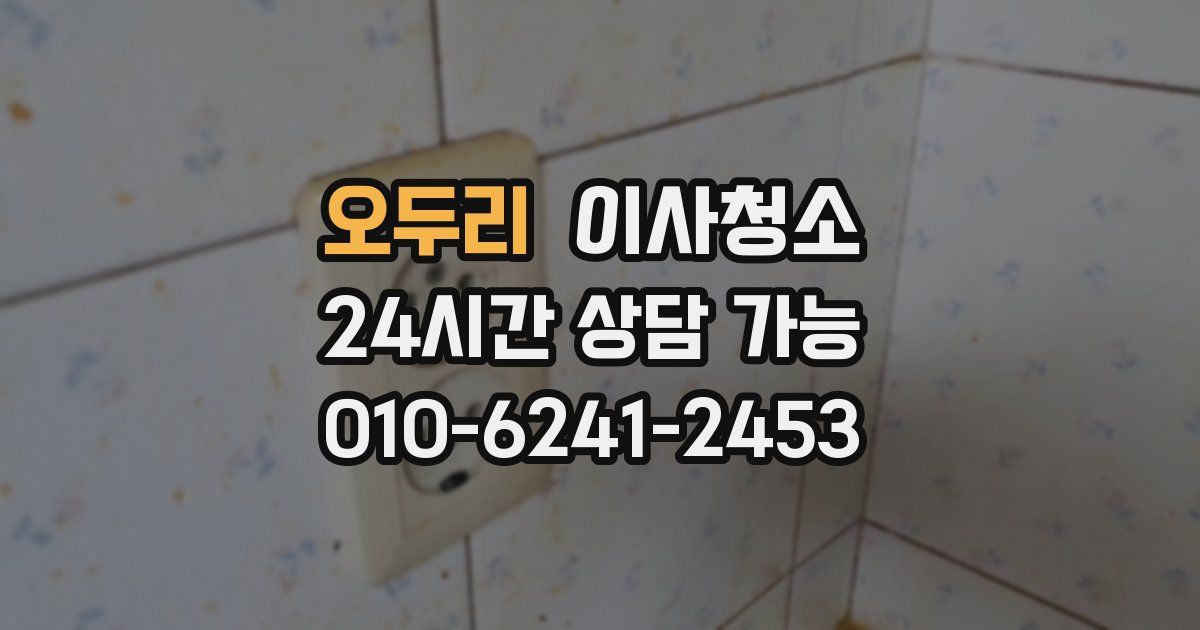 오두리 입주청소